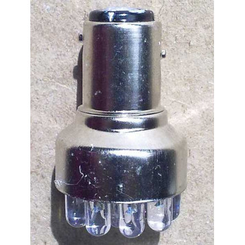 Лампа (LS74) светодиодная 1157-SMD12 (21/5w) BAY15d (2конт) 12 SMD диодов, белая 12v-1