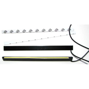 Дневные ходовые огни KS-C1800COB (1 COB-диод 180х4мм), провода, черный корпус, 2шт-2