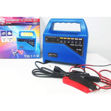 Зарядное устройство  для АКБ KS-06а (6А, до 60A/ч) светодиодные индикаторы