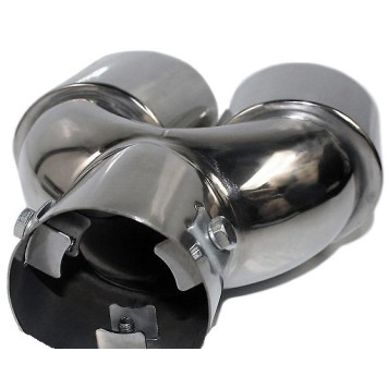 Насадка глушителя KS-381 (d63xL230xD76мм) двойная-1