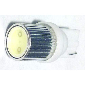 Лампа (LS06) светодиодная T10-SMD-1W (W2,1-9,5d) б/ц 1 сверхмощный диод 1W, белая 12V-1