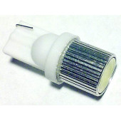 Лампа (LS06) светодиодная T10-SMD-1W (W2,1-9,5d) б/ц 1 сверхмощный диод 1W, белая 12V