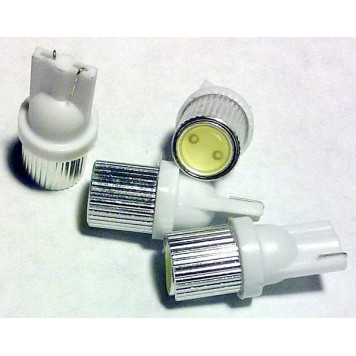 Лампа (LS06) светодиодная T10-SMD-1W (W2,1-9,5d) б/ц 1 сверхмощный диод 1W, белая 12V-2