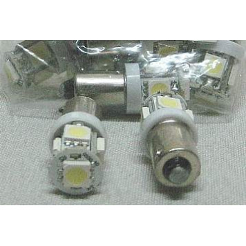 Лампа (LS25) светодиодная T8,5-SMD5 (BA9s) 5 SMD5050, белая 12V