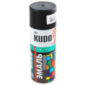 Краска-спрей черная глянцевая KUDO KU-1002 (520мл) универсальная алкидная