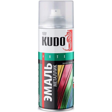 Краска-спрей серебро KUDO KU-1026.1 (210мл) универсальная акриловая