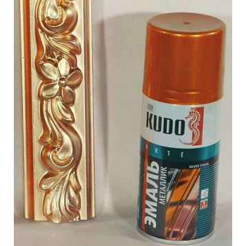 Краска аэрозольная золото (520мл) <b>KUDO KU-1028</b>-1