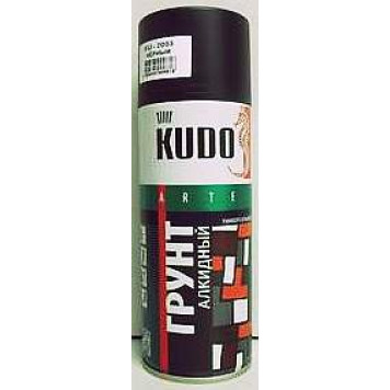 Грунт универсальный алкидный черный KUDO KU-2003 (520 мл), аэрозоль