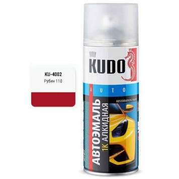 Краска аэрозольная ЛАДА (110) рубин (520мл) <b>KUDO KU-4002</b>