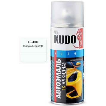 Краска аэрозольная ЛАДА (202) белая (520мл) <b>KUDO KU-4008</b>