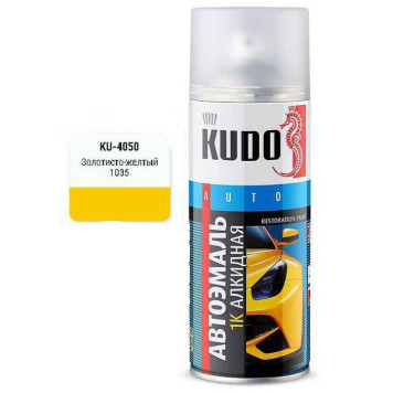 Краска -аэрозоль ЛАДА (1035) золотисто-желтый (520мл) <b>KUDO KU-4050</b>