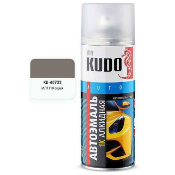 Краска аэрозольная Газ серая (МЛ1110) (520мл) <b>KUDO KU-40732</b>
