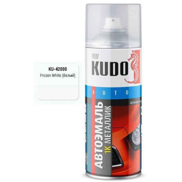 Краска аэрозольная FORD белая Frozen White (520мл) <b>KUDO KU-42000</b>