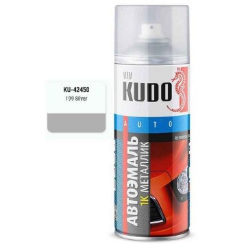 Краска аэрозольная Toyota 199 Silver серый (520мл) <b>KUDO KU-42450</b>