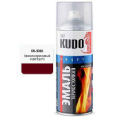 Краска аэрозольная термостойкая до +650°С красно-коричневая (520мл) KUDO KU-5006