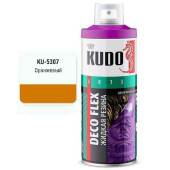 Краска аэрозольная ЖИДКАЯ РЕЗИНА оранжевая (520мл) <b>DECO FLEX KUDO KU-5307</b>
