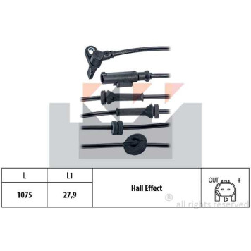 Датчик ABS передний Stilo <b>KW 460164</b>