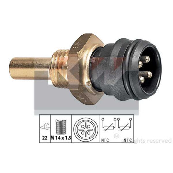 Датчик темпер W201 1.8i-2.3i 82-93/W124 2.0i-4.2i <b>KW 530151</b>