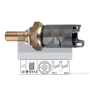 Датчик темп.воды BMW3/5/7 E36/E39/E38/E65/X5/Z3 1,6-5 <b>KW 530274</b>
