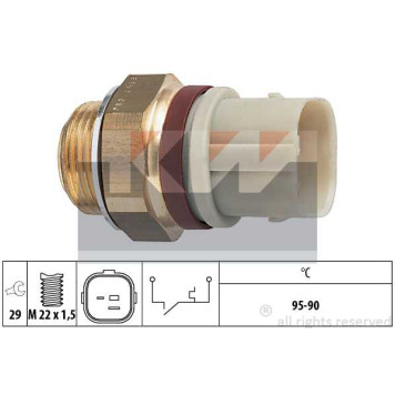 Датчик вкл вент. VW Golf/Passat/Polo 1.0-2.8i/1.9D/Td <b>KW 550197</b>