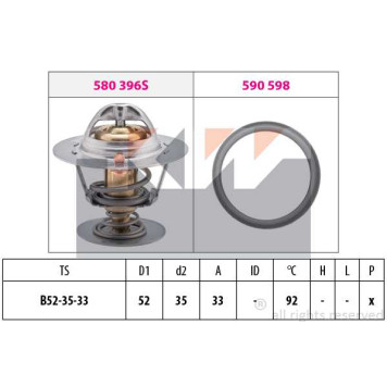 Термостат FRD Mondeo/Focus 1.6-2.0 93-04 *S <b>KW 580396</b>