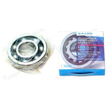 Подшипник КПП ВАЗ 2101 перв. вал (50706) Газ 31029-3110,3302 КПП 5ст. вторич. вал. ВПЗ-23 (Вологда) LADA <b>Лада-Имидж 2101-1701033-01</b>