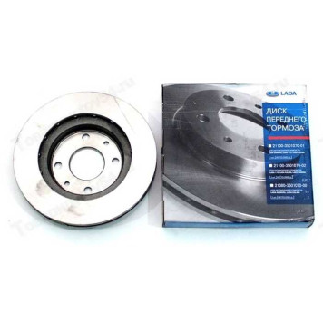 Диск тормозной ВАЗ 2110 , 2190 LADA вент. R 13 в уп. <b>Лада-Имидж 2110-3501070-02</b>-1