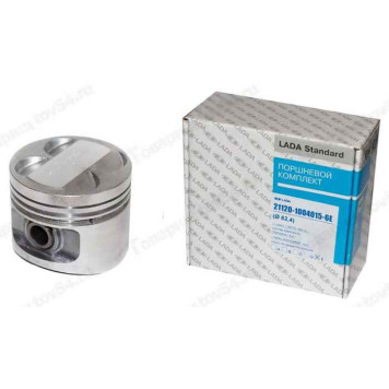 Поршень ВАЗ 2112 (82,4) группа E (с пальцами) <b>LADA STANDARD 21120-1004015-6E</b>