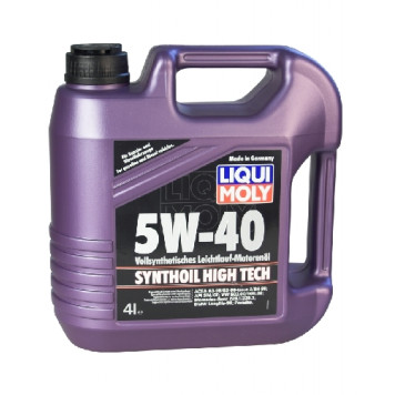 Масло моторное синтетическое 4л 5w40 SM/CF Liqui Moly Synthoil High Tech 1915