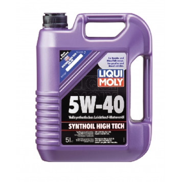 Масло моторное синтетическое 5л 5w40 SM/CF Liqui Moly Synthoil High Tech 1925