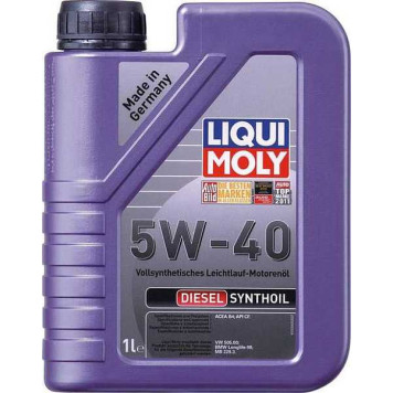 Масло моторное синтетическое 1л 5w40 CF Liqui Moly Diesel Synthoil 1926