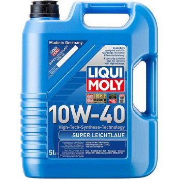 Масло моторное полусинтетическое 5л 10w40 SL/CF Liqui Moly Super Leichtlauf 1929