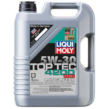 Масло моторное синтетическое 5л 5w30 CF Liqui Moly Top Tec Diesel 4200 2376