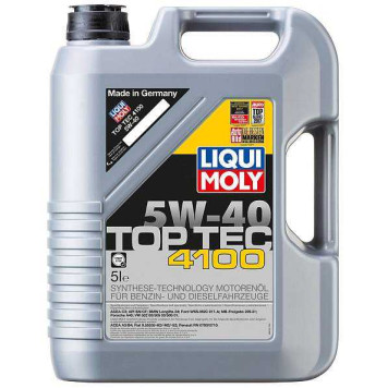 Масло моторное синтетическое 5л 5w40 SN/CF Liqui Moly Top Tec 4100 7501