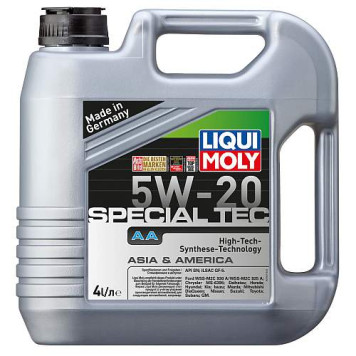 Масло моторное синтетическое 4л 5w20 SM Liqui Moly Leichtlauf Special AA 7621