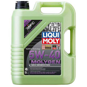 Масло моторное синтетическое 5л 5w40 SN/CF Liqui Moly Molygen New Generation 9055