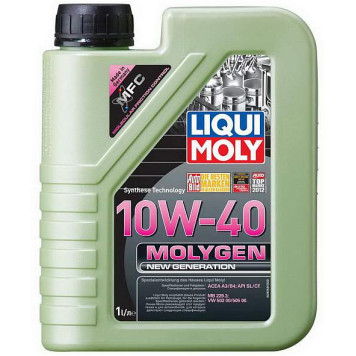 Масло моторное полусинтетическое 1л 10w40 SL/CF Liqui Moly Molygen New Generation 9059