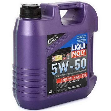 Масло моторное синтетическое 4л 5w50 SM/CF Liqui Moly SYNTOIL HIGH TECH 9067