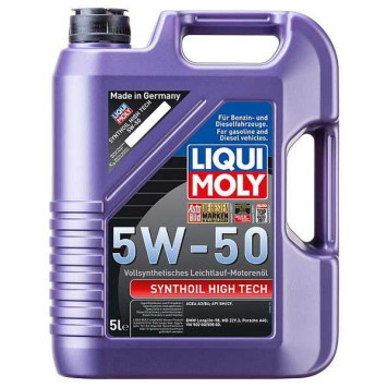 Масло моторное синтетическое 5л 5w50 SM/CF Liqui Moly Synthoil High Tech 9068