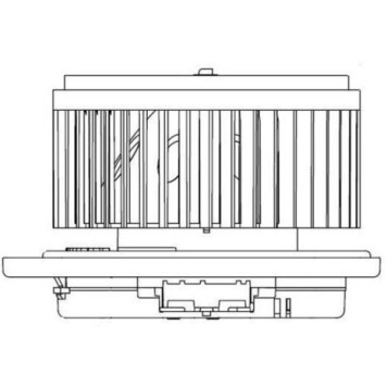 Э/вентилятор отоп. для а/м Nissan Teana (08-)/Murano (08-)/Infinity FX II (08-) <b>LUZAR LFh1409</b>-1