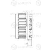 Вентилятор отопителя салона для а/м Toyota Land Cruiser 200 (07-)/Lexus LX 570 (07-) <b>LUZAR LFh1990</b>