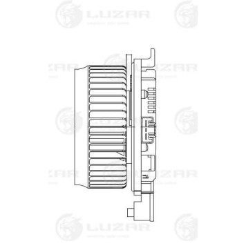Вентилятор отопителя салона для а/м Toyota Land Cruiser 200 (07-)/Lexus LX 570 (07-) <b>LUZAR LFh1990</b>
