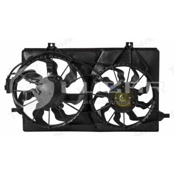 Вентилятор охл ВАЗ 2170 с кожухом конд. Halla в сборе <b>LUZAR LFK 01270</b>