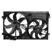 Вентиляторы охл. с кожухом (2 вент.) для а/м Skoda Octavia A5/VW Golf V (03-) (Brose) <b>LUZAR LFK18K2</b>