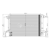 Радиатор кондиционера для а/м VW Jetta (11-) <b>LUZAR LRAC18L3</b>
