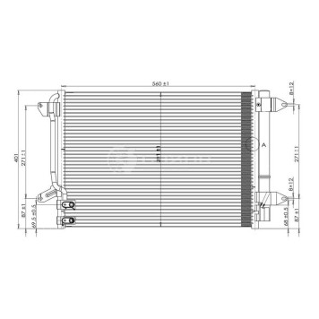 Радиатор кондиционера для а/м VW Jetta (11-) <b>LUZAR LRAC18L3</b>