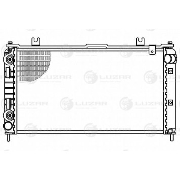 Радиатор охлаждения ВАЗ 2190 Гранта AT алюминиевый тип KDAC <b>LUZAR LRc 01194</b>-2