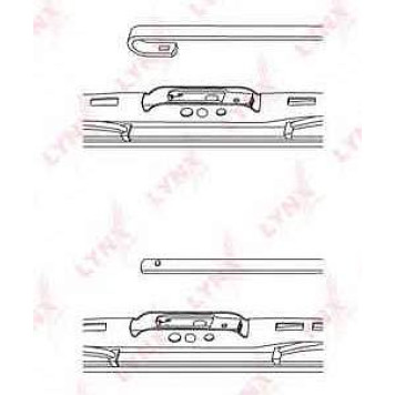 Щетка стеклоочистителя каркасная со спойлером LYNXauto 450LS-1