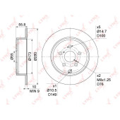 Диск тормозной задний (280x10) подходит для TOYOTA Avensis(T25) 1.6-2.4 03-08 <b>LYNXAUTO BN-1142</b>