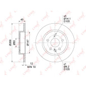 Диск тормозной задний (268x12) <b>LYNXAUTO BN-1350</b>